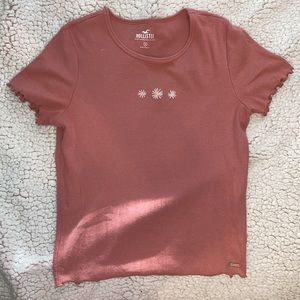 Hollister Lettuce Trim Daisy Top